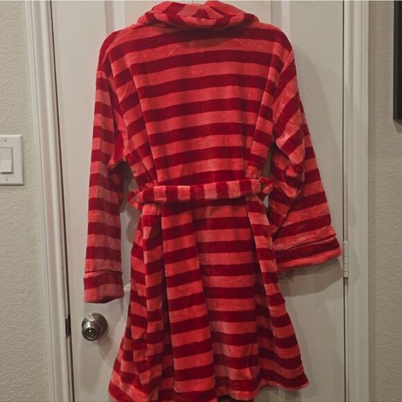 Kate Spade New York L/S Short Robe- Candy Stripe - Picture 5 of 7